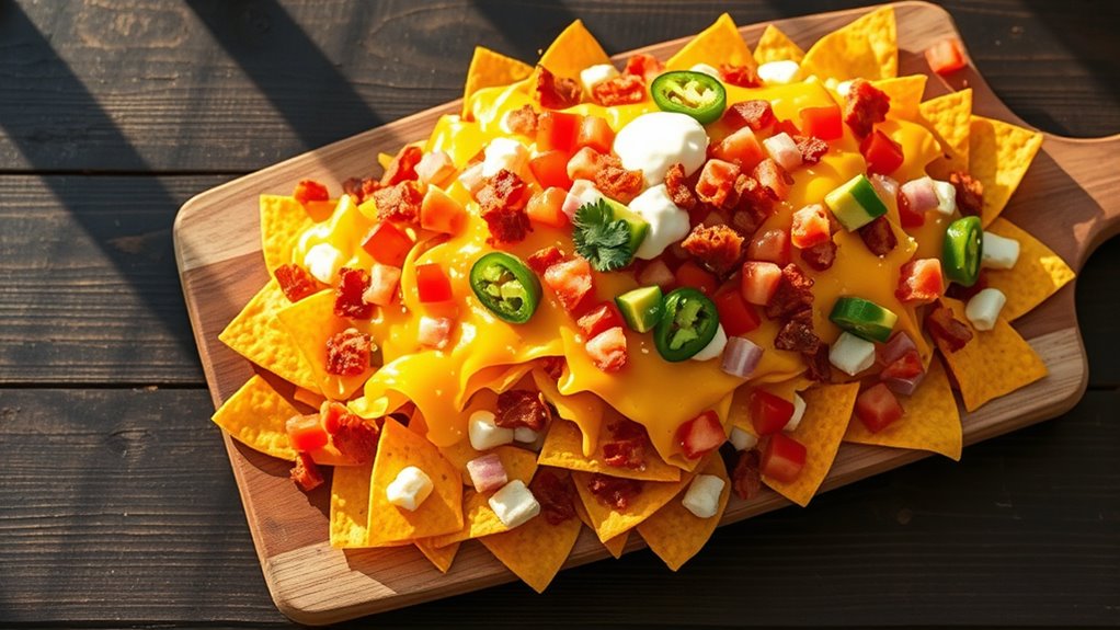 delicious loaded breakfast nachos