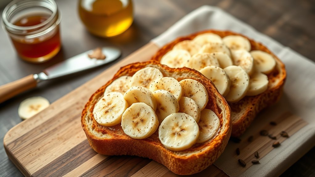 delicious peanut butter toast