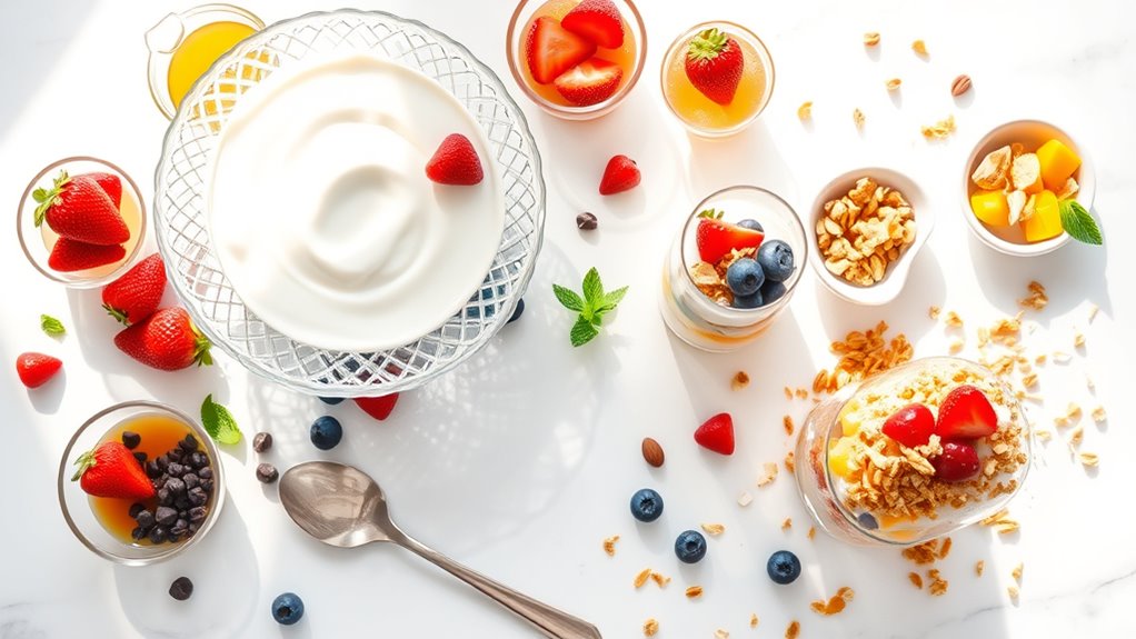 delicious yogurt topping station