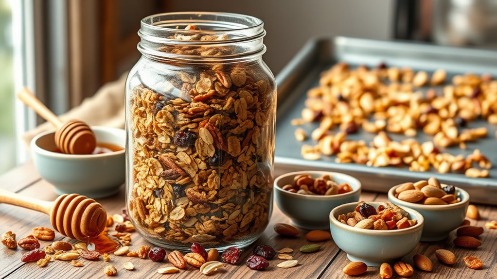 diy granola with additions