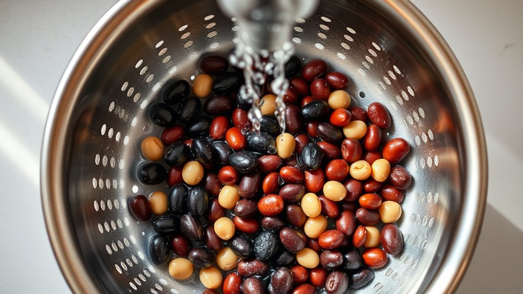drain and rinse beans