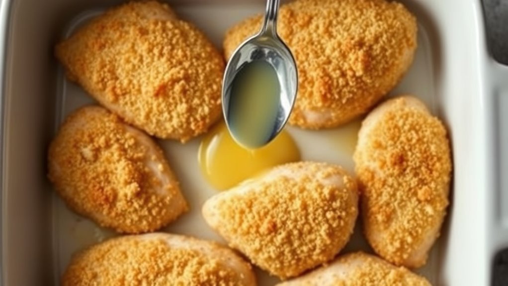 drizzle with melted butter