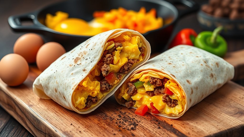 easy prep breakfast wraps