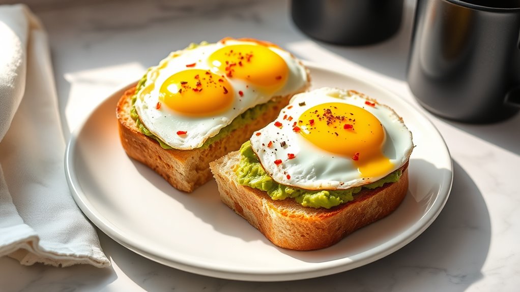 egg and avocado muffin