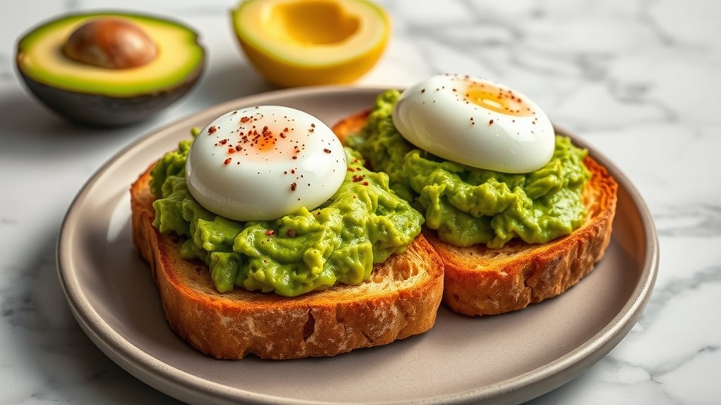egg topped avocado toast
