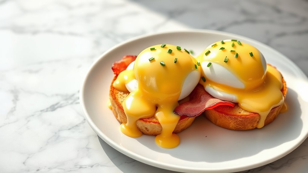 eggs benedict with hollandaise