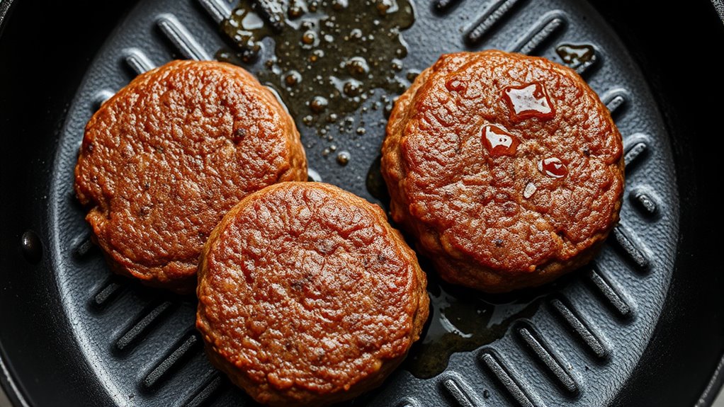 ensure patties are cooked