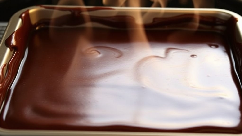 evenly distribute the batter