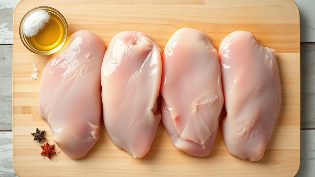 evenly prepare chicken surfaces