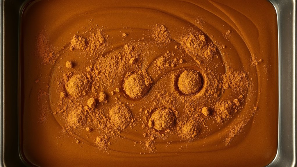 evenly sprinkle the cinnamon