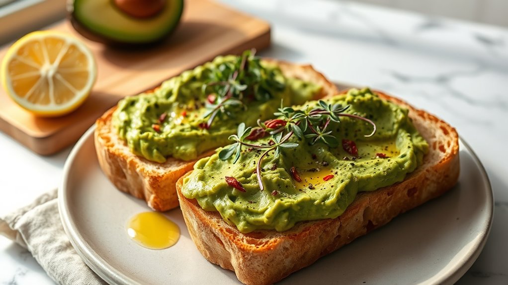 fermented sourdough avocado toast