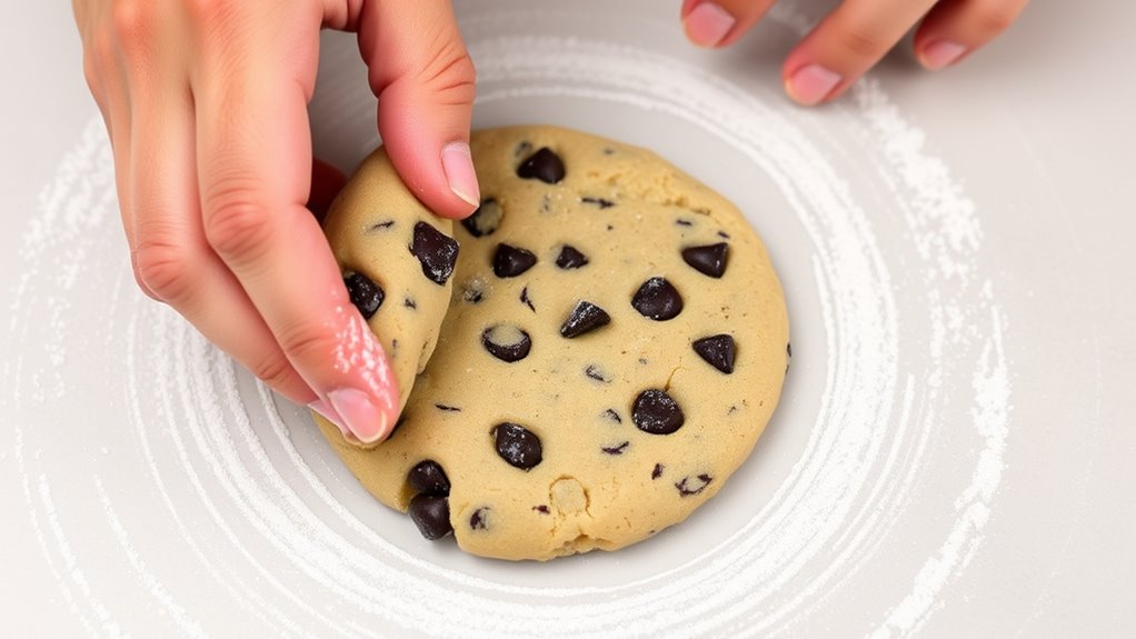 flatten dough into discs