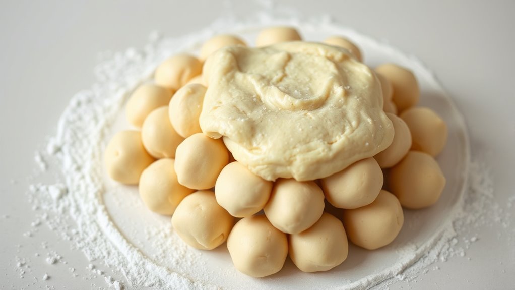 form dough into balls