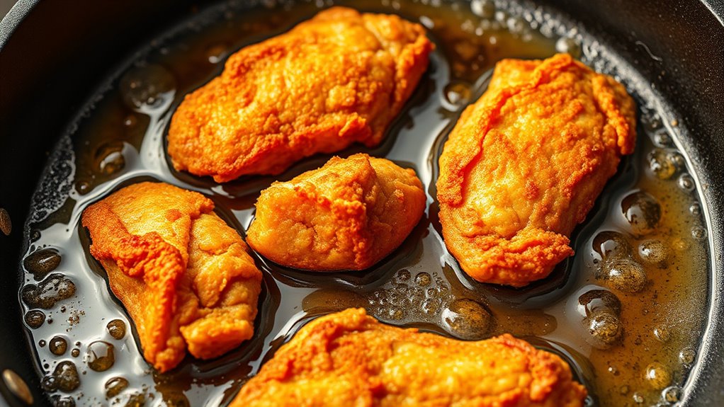 fry ingredients in skillet