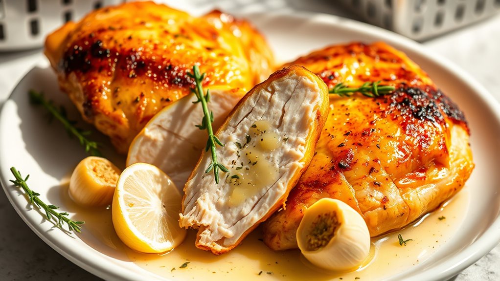 garlic butter air fryer chicken