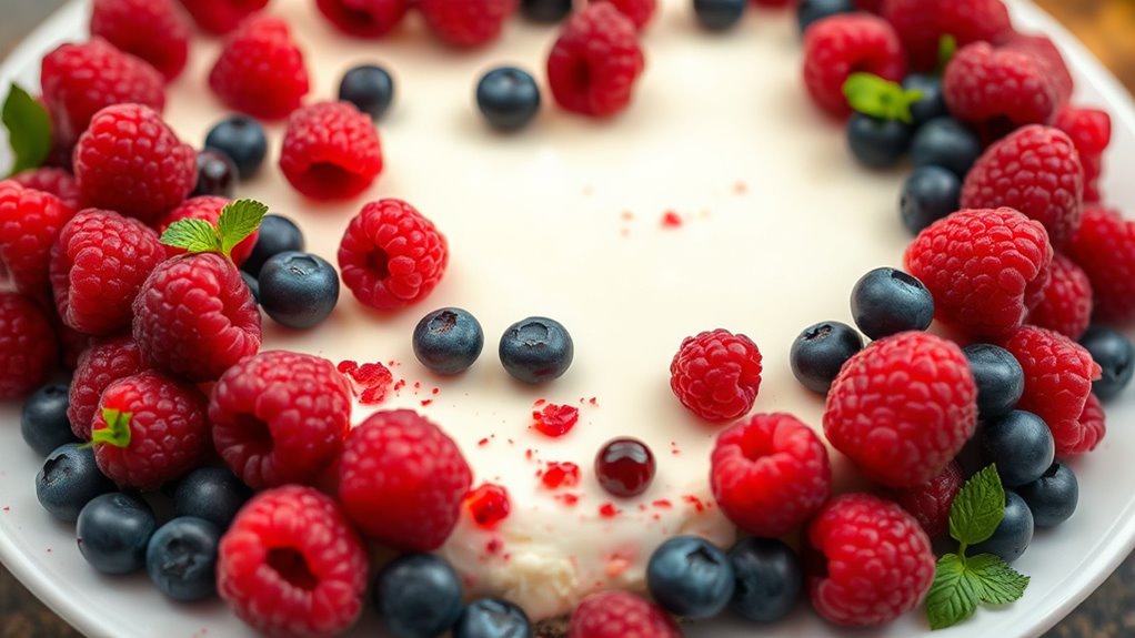 garnish with fresh berries