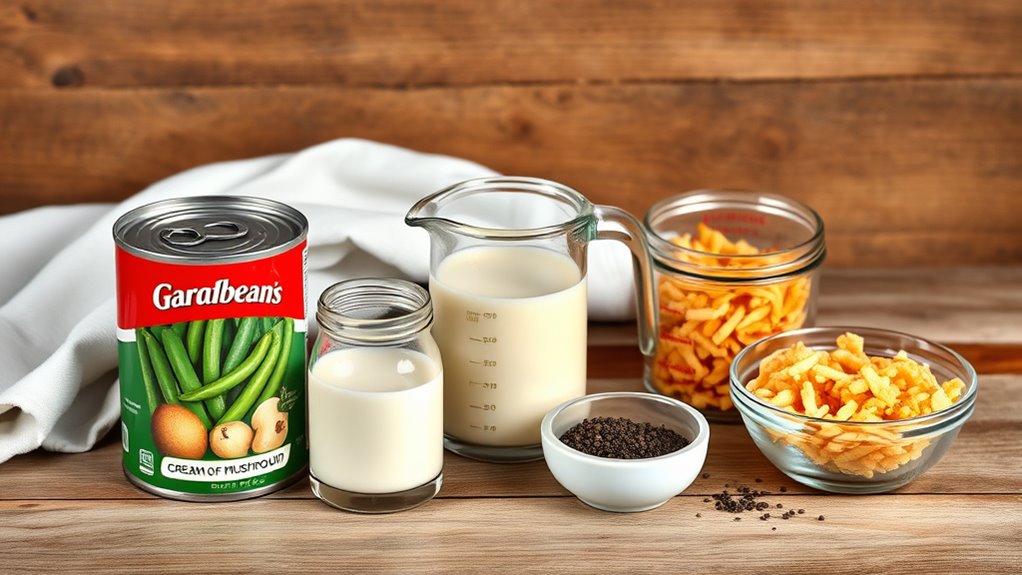 gather ingredients for casserole