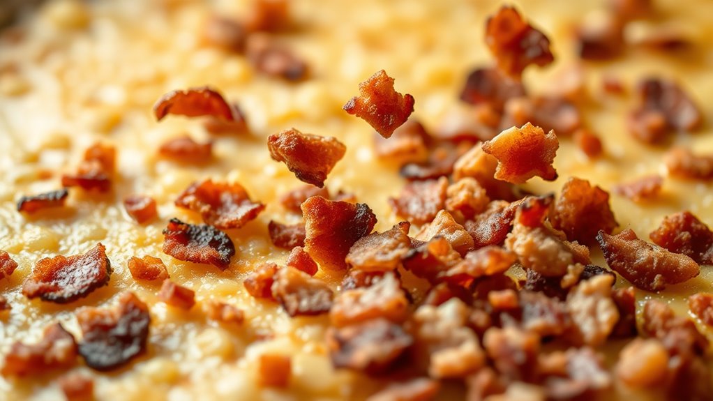 generously sprinkle crumbled bacon