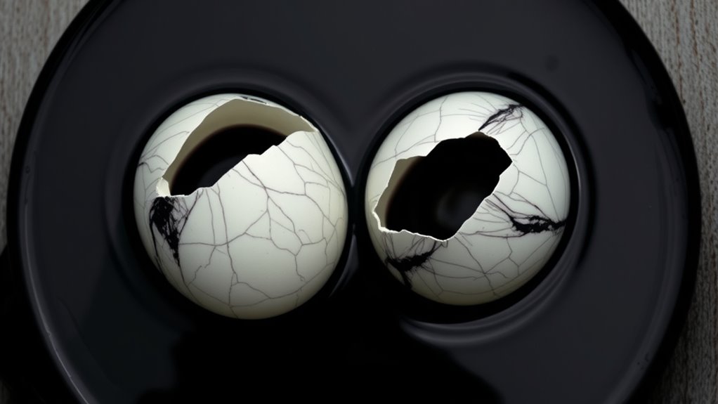 gently color egg shells