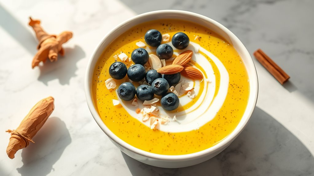 golden turmeric chia pudding