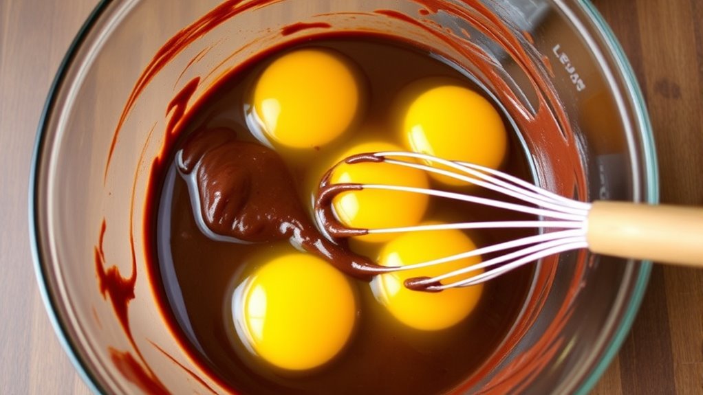 gradually incorporate eggs mixture