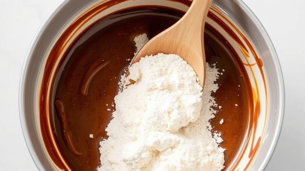 gradually incorporate flour mixture