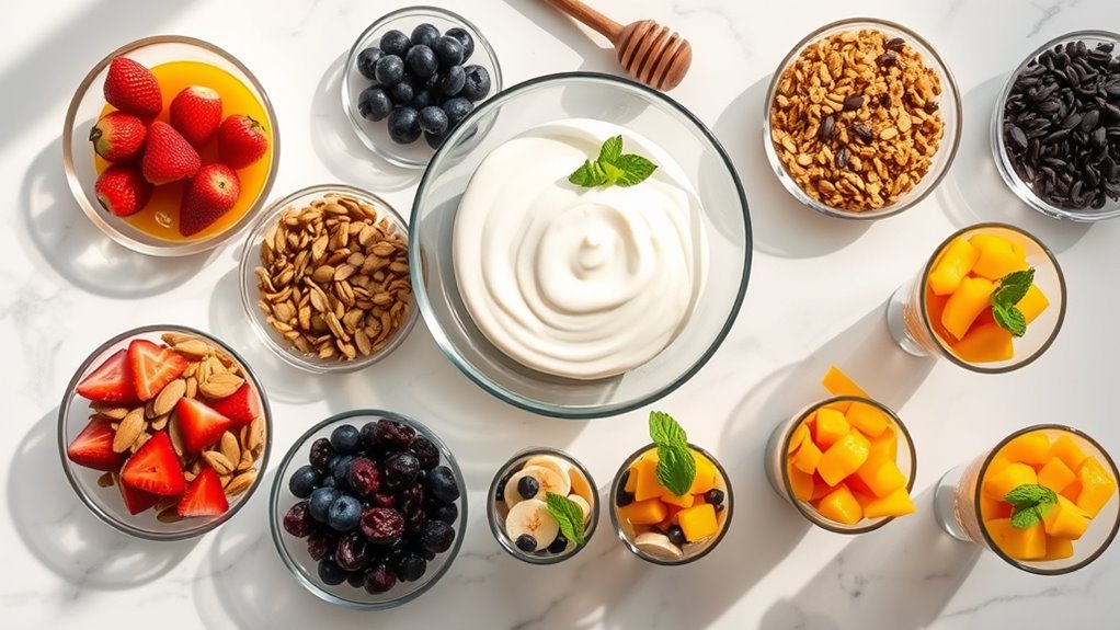 greek yogurt parfait station