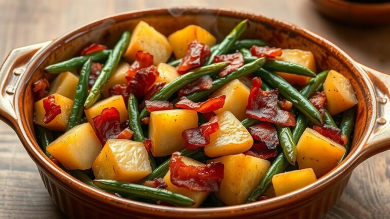 green beans potatoes bacon