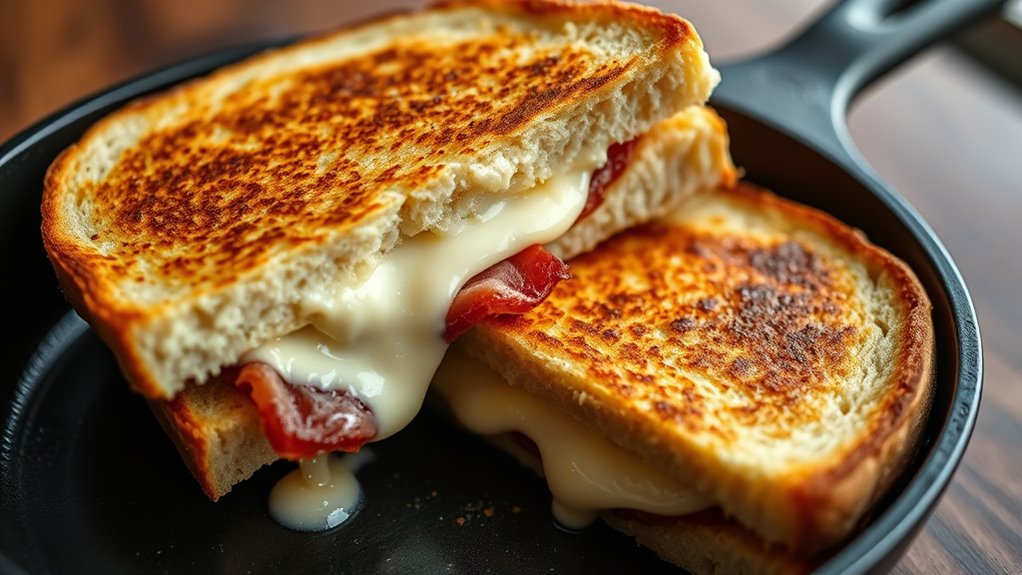 grill bread until golden