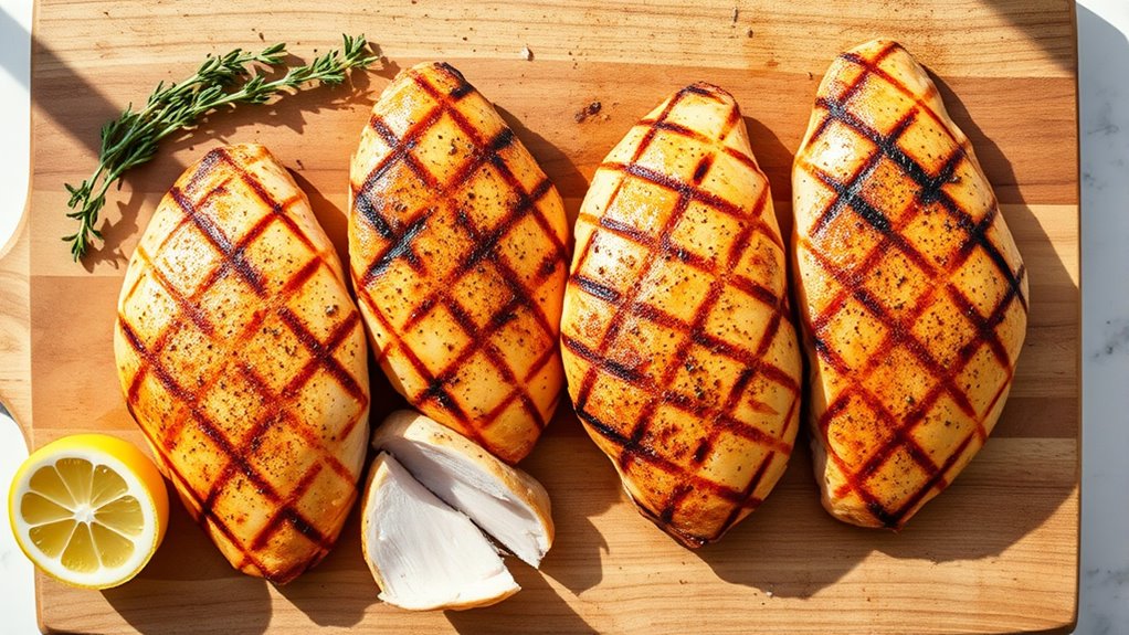 grilled chicken with seasoning