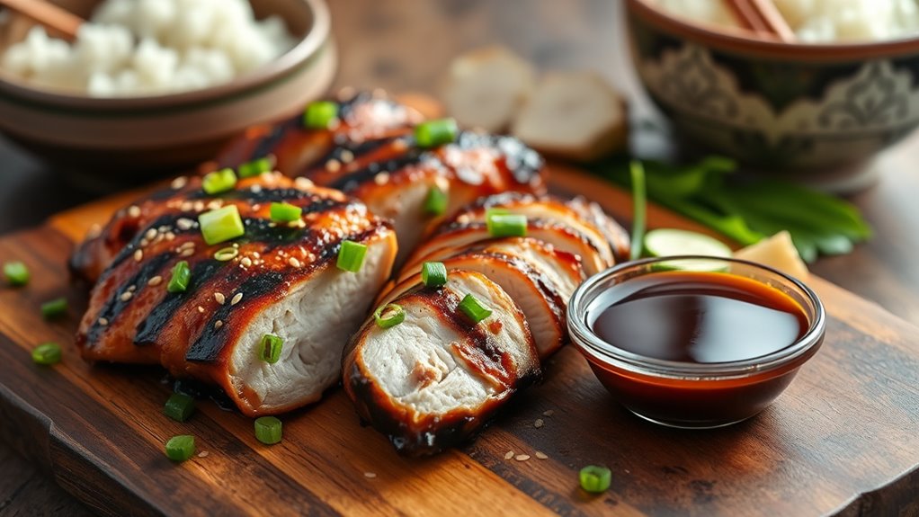 grilled chicken with teriyaki