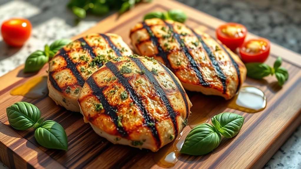 grilled pesto chicken dish