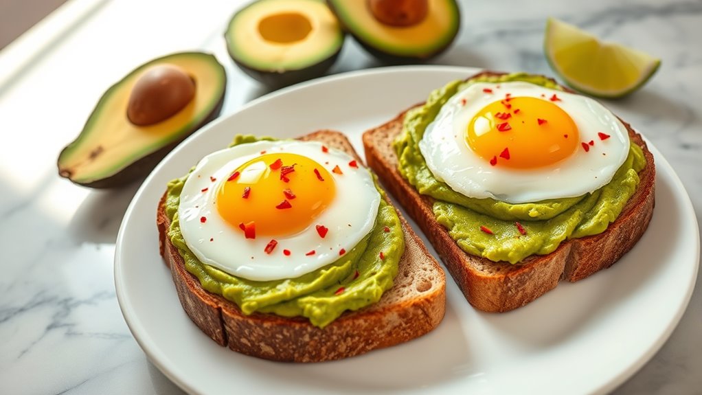 healthy avocado egg toast