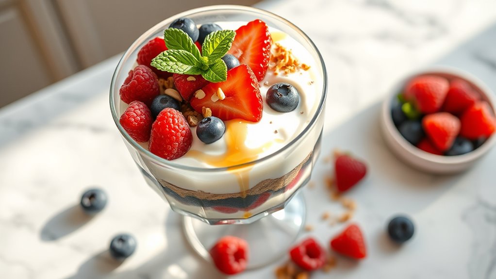 healthy berry yogurt parfait
