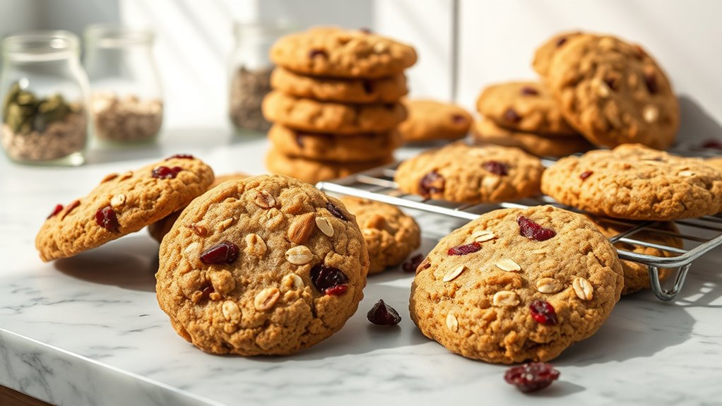 healthy breakfast cookie prep