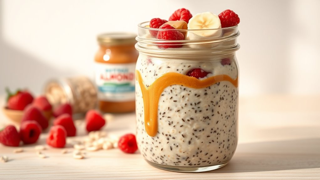 healthy breakfast with oats