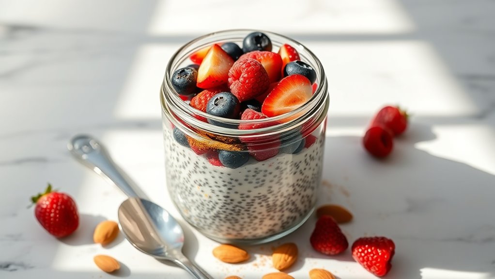 healthy chia seed dessert