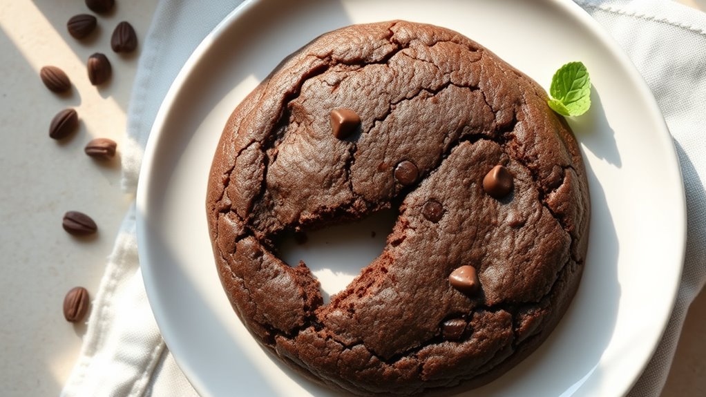 healthy chocolate protein cookie