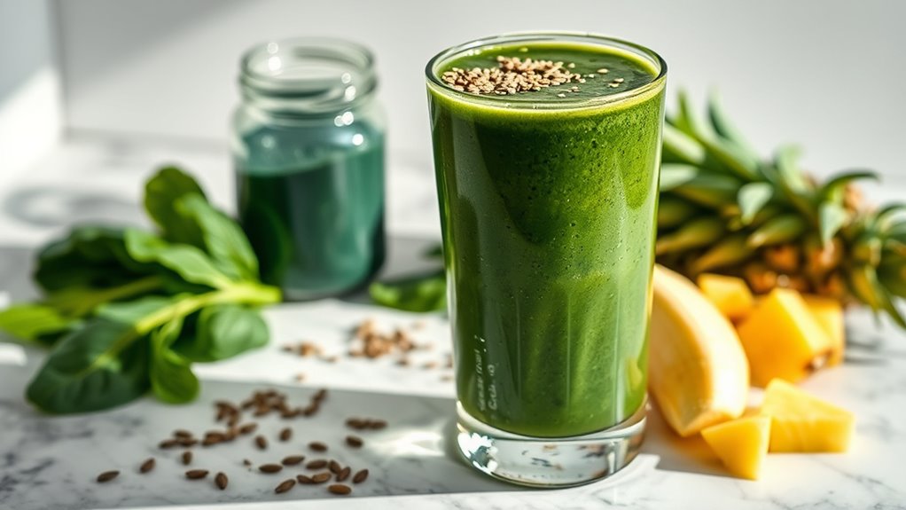 healthy green protein blend