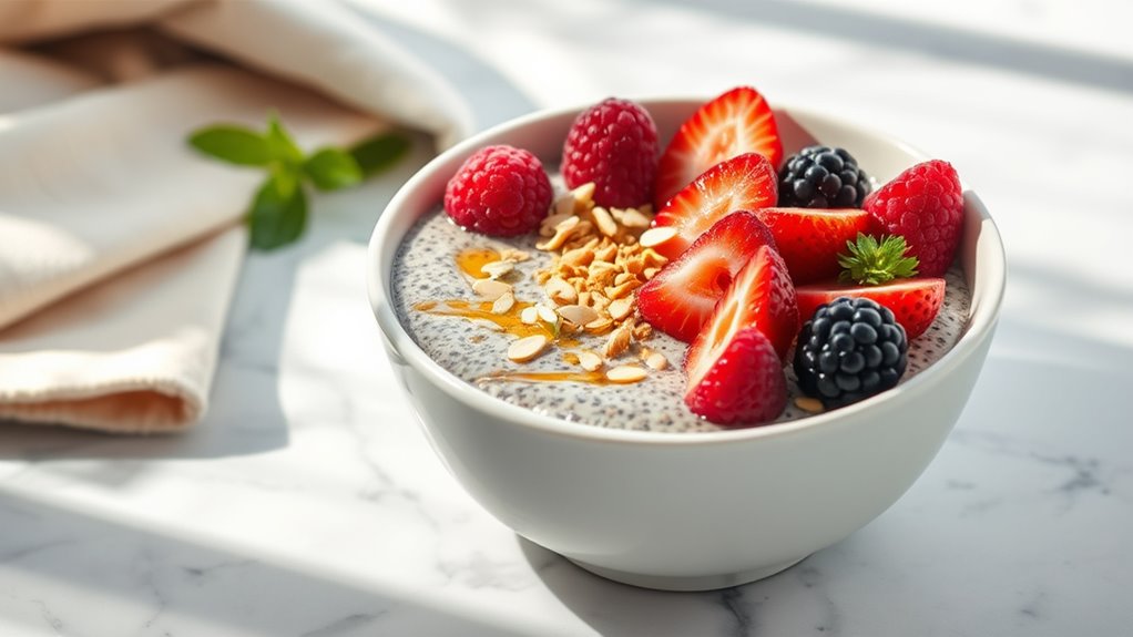 healthy overnight chia bowl