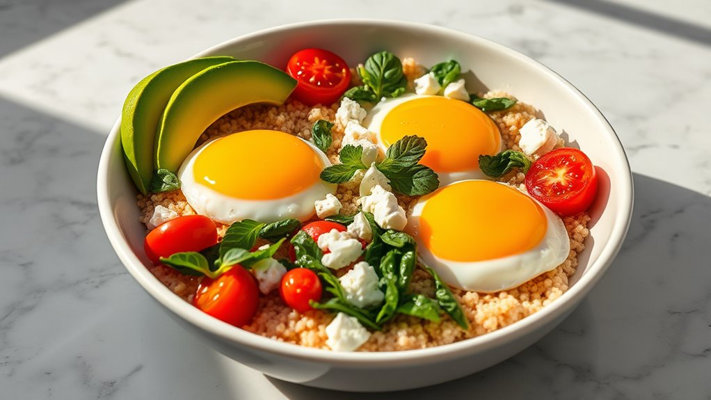 healthy quinoa breakfast bowls