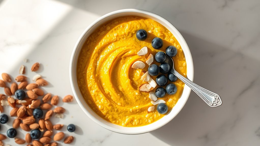 healthy turmeric infused oats