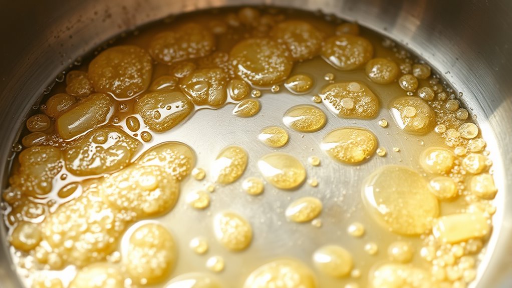 heat skillet and add oil