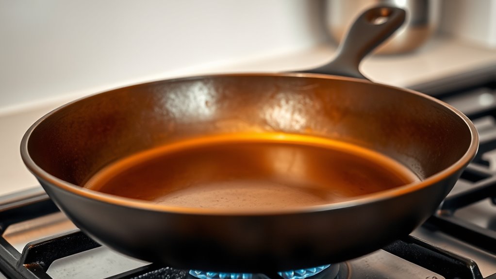 heat skillet to medium high