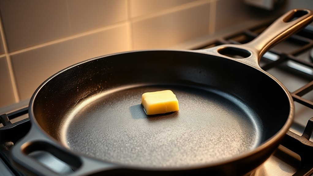 heat skillet to medium high