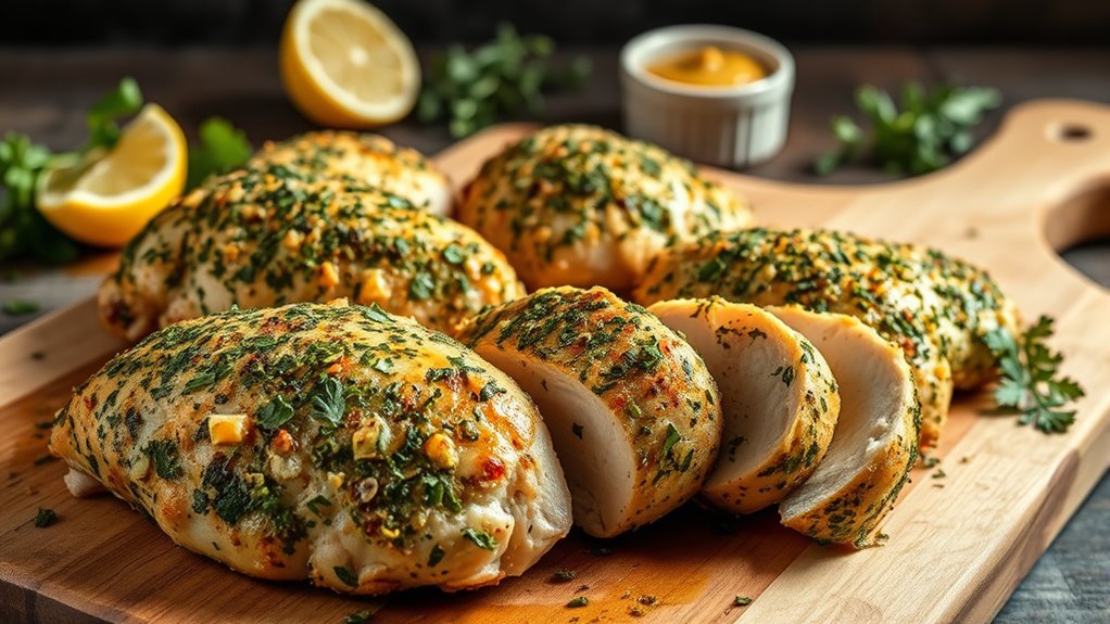 herb crusted chicken breast recipe