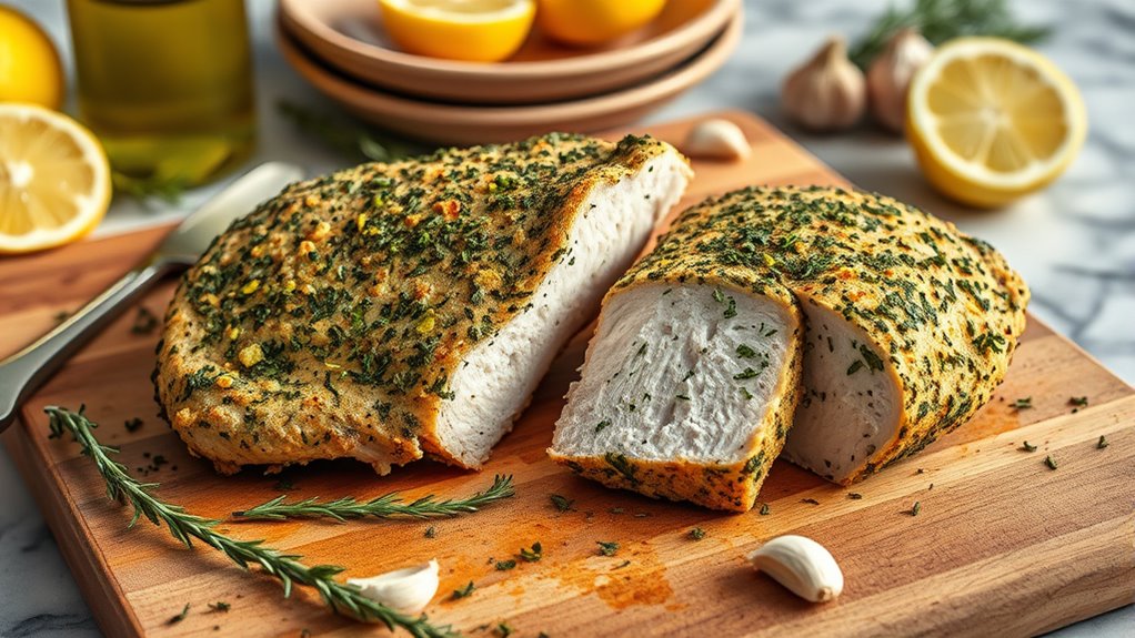 herb crusted chicken recipe