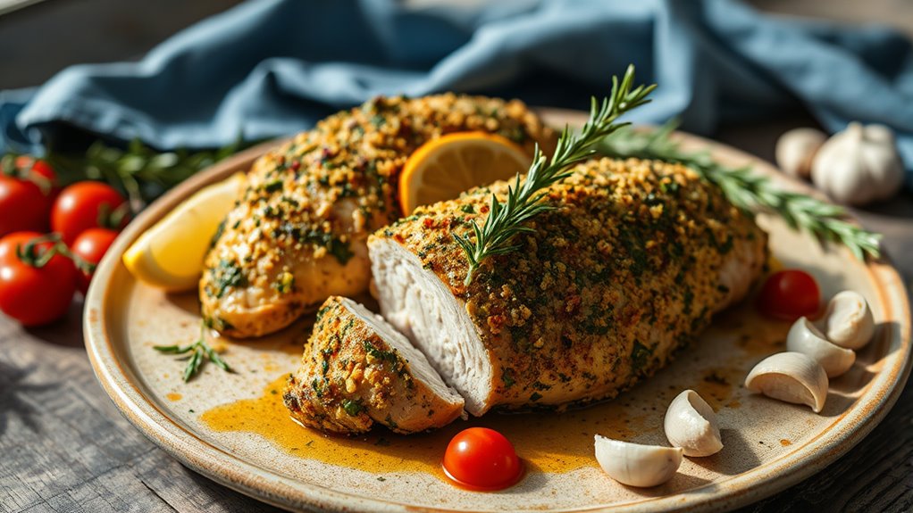herb crusted mediterranean chicken recipe