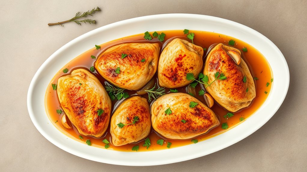 herb infused chicken dish