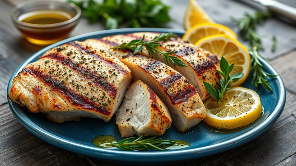 herb marinated grilled chicken